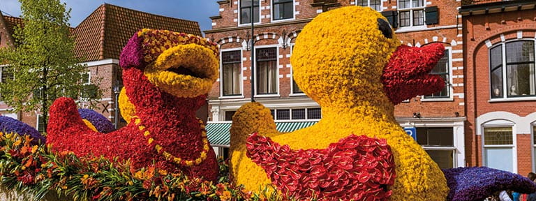 See the floats of Haarlem’s annual flower parade